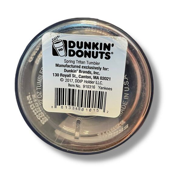 Dunkin Donuts NY Yankees Spring Tritan 22 oz Sports Tumbler Run on New York 2017 - Picture 6 of 12